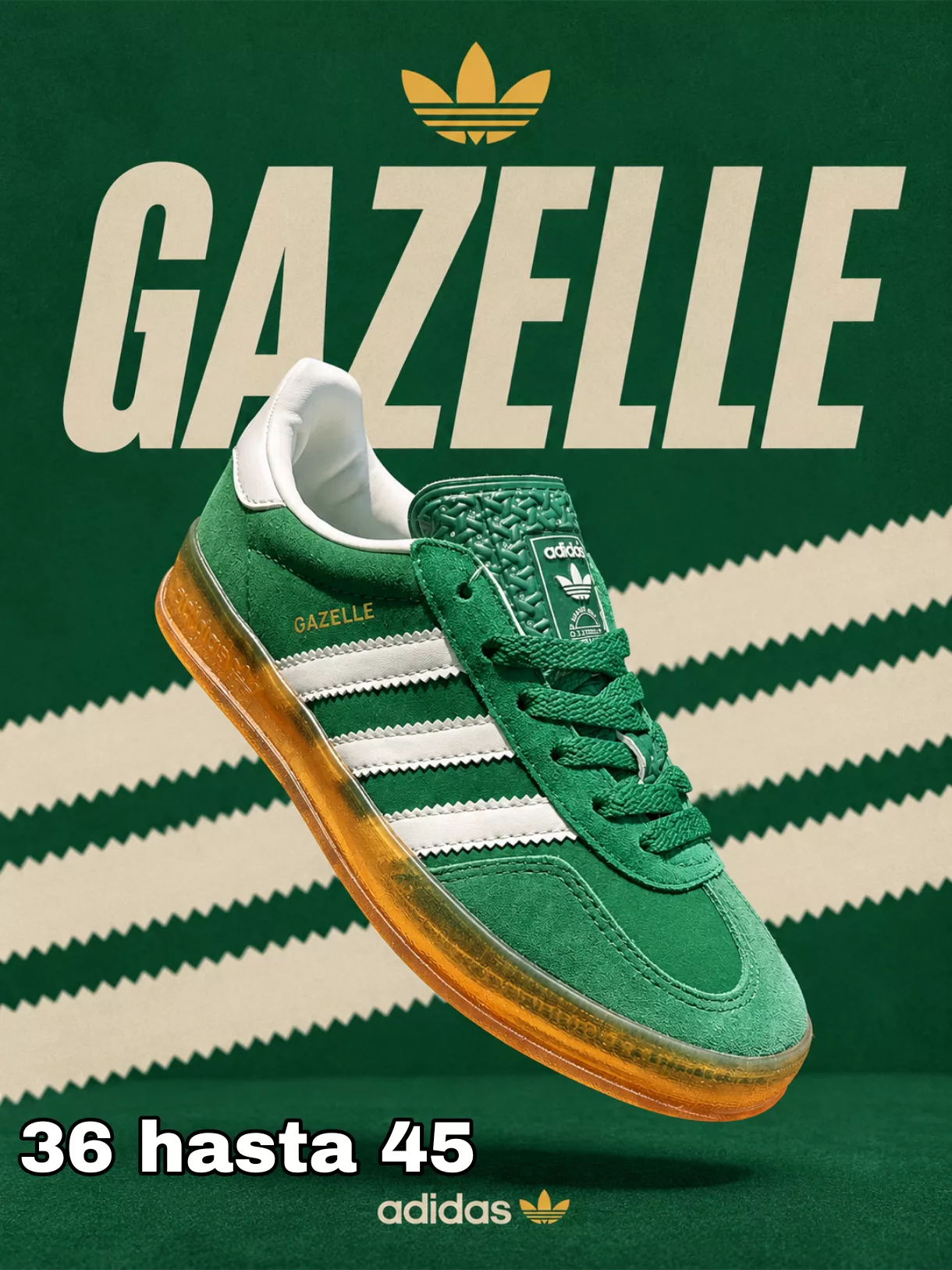 Tenis Gazelle Core Green ✦ Bajo pedido