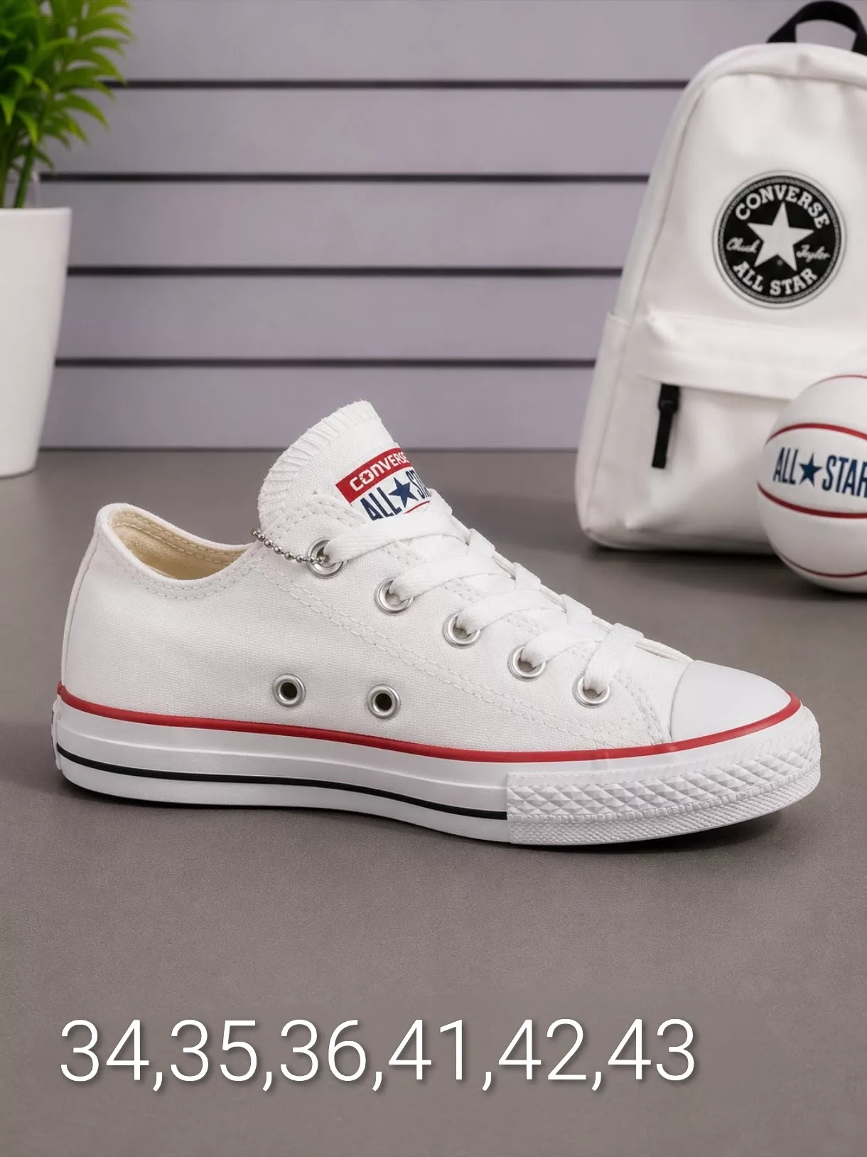 Tenis Chuck Taylor All Star Low Top - Blanco Óptico ✦ Bajo pedido