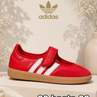 Tenis Samba Mary Jane Rojo ✦ Bajo pedido