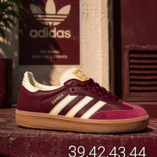 Tenis Samba OG Vino/Blanco ✦ Bajo pedido