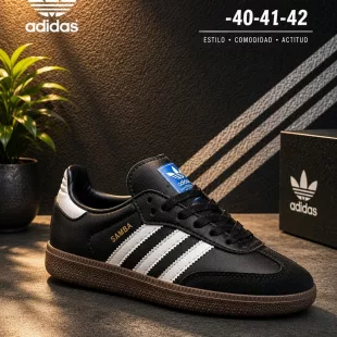 Tenis Samba OG Black/Clear Granite ✦ Bajo pedido