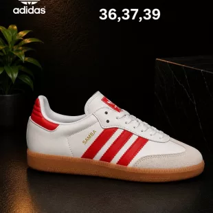 Tenis Samba OG Blanco/Rojo ✦ Bajo pedido