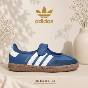 Tenis Samba Jane Azul/Blanco ✦ Bajo pedido