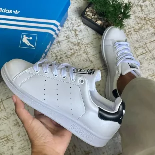 Tenis Stan Smith - Blanco / Negro ✦ Bajo pedido