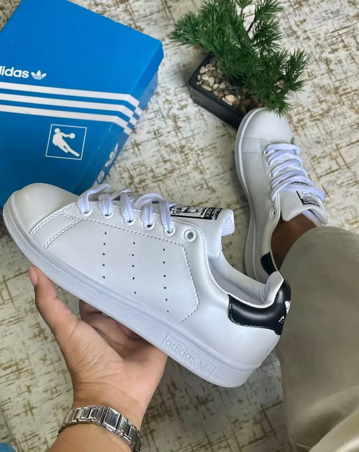 Tenis Stan Smith - Blanco / Negro ✦ Bajo pedido