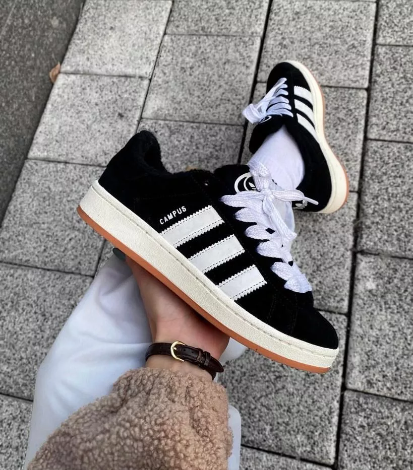 Tenis Adidas Campus Negro/Blanco ✦ Bajo pedido - Imagen 2