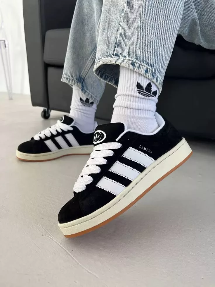 Tenis Adidas Campus Negro/Blanco ✦ Bajo pedido