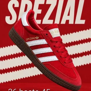 Tenis Handball Spezial Rojo/Blanco ✦ Bajo pedido