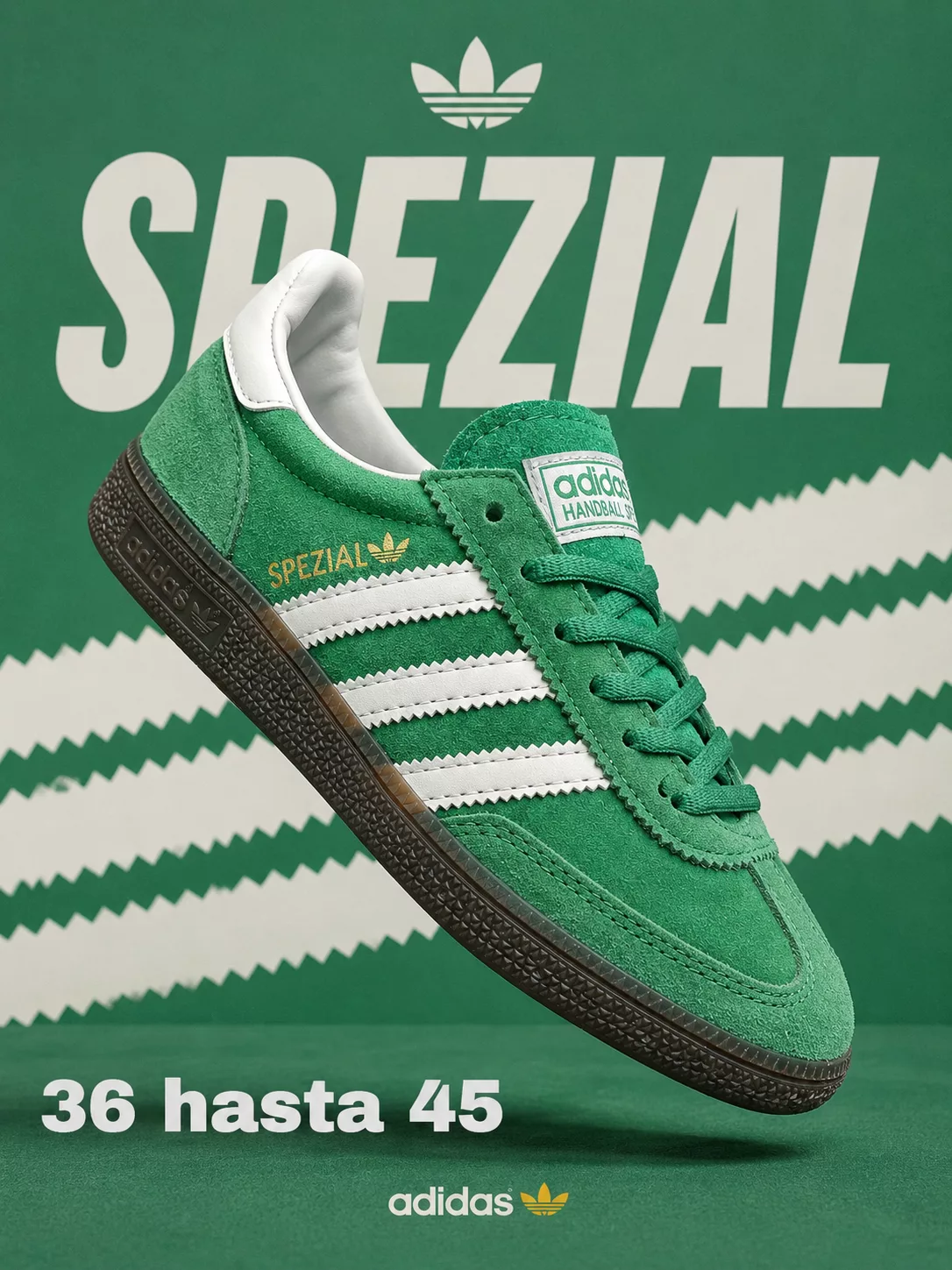 Tenis Handball Spezial Preloved Green / Core Green ✦ Bajo pedido