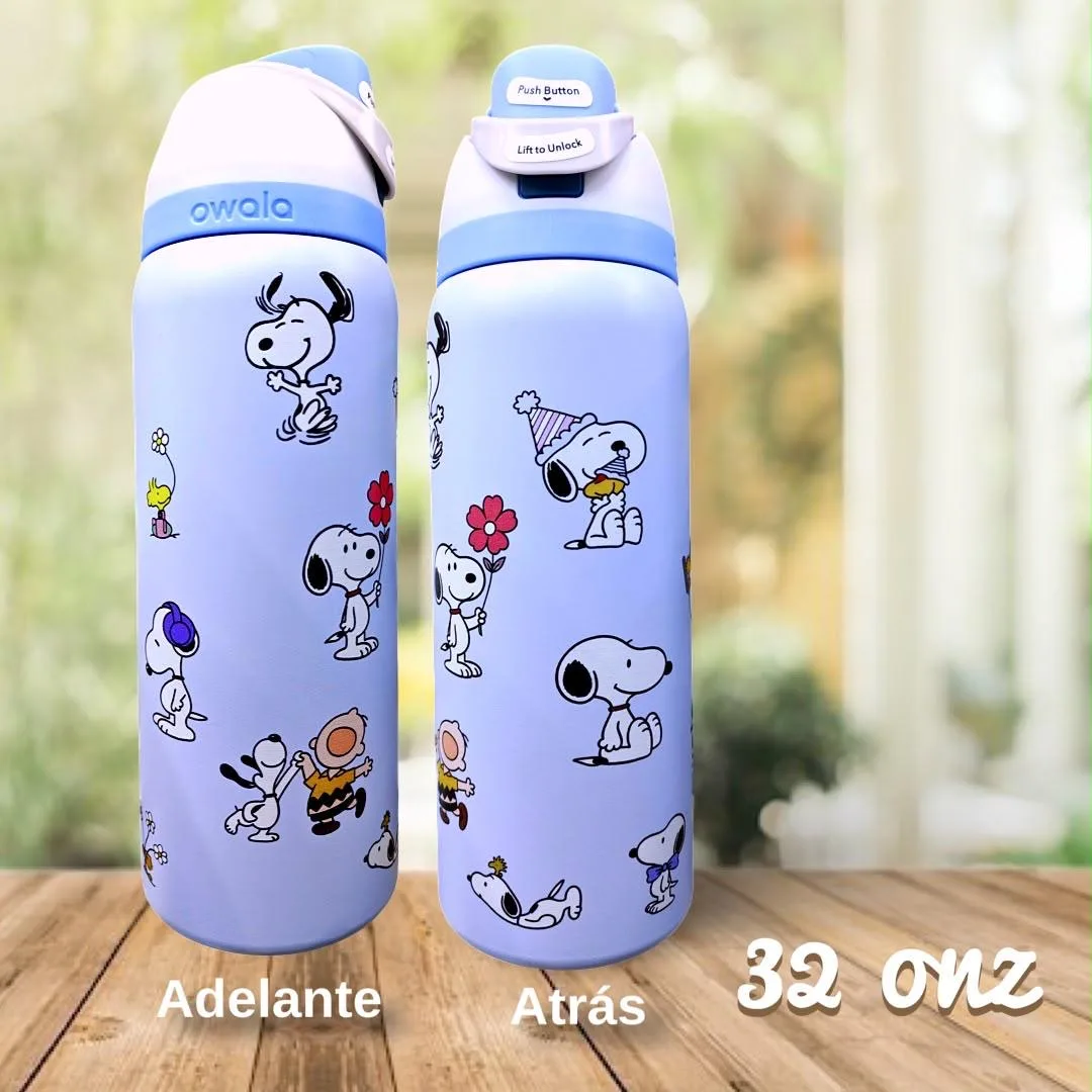 Botella Tipo Owala - Snoopy (24oz, 32oz) ✦ Bajo pedido - Imagen 11
