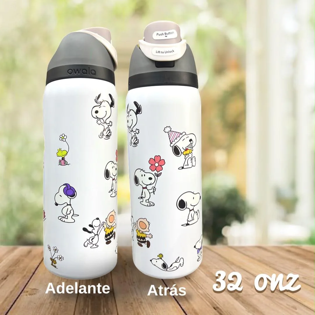 Botella Tipo Owala - Snoopy (24oz, 32oz) ✦ Bajo pedido - Imagen 9