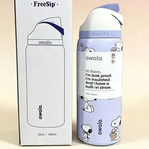 Botella Tipo Owala - Snoopy (24oz, 32oz) ✦ Bajo pedido - Imagen 3
