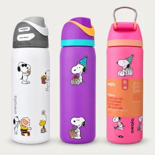 Botella Tipo Owala - Snoopy (24oz, 32oz) ✦ Bajo pedido